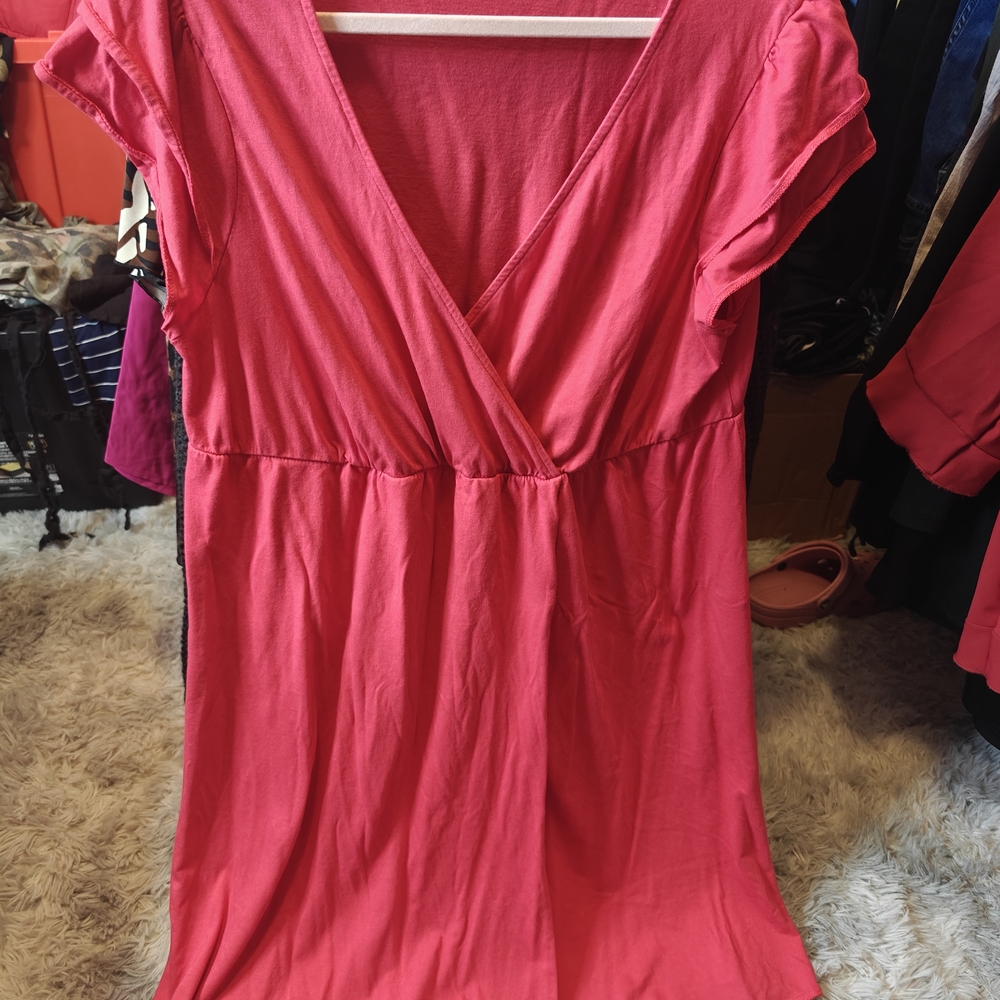 Old Navy Plus Vibrant Red Tee